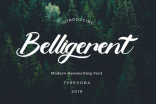 Belligerent: A Bold Script Typeface for Editorial Design