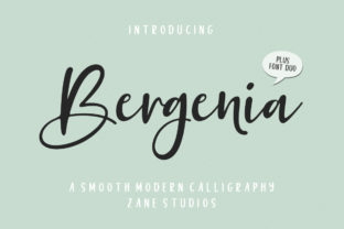 Bergenia Duo: A Modern Script Typeface for Web Design