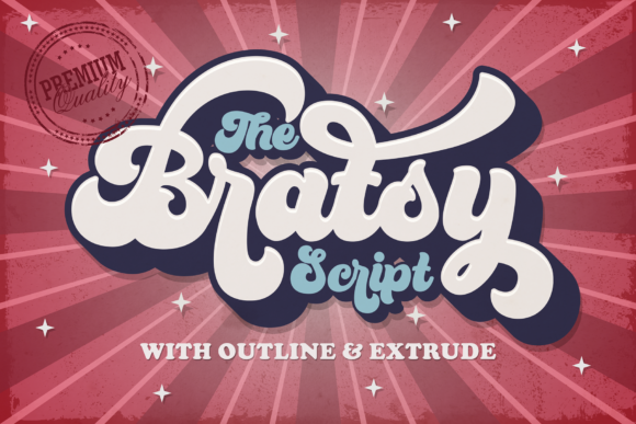Bratsy Font: A Retro Script for Crafters