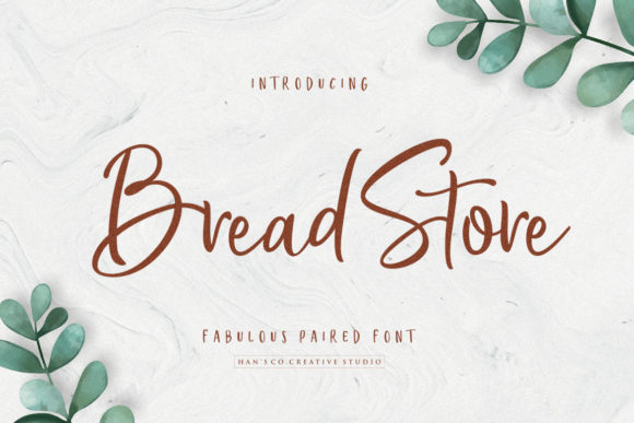 Bread Store: A Playful Script Font for Editorial Design