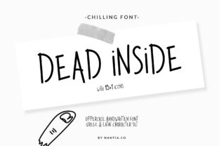 Dead Inside Font: Playful Handwritten Style