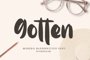 Gotten Typeface: Elegant Script for Editorial Design
