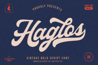 Haglos Font: A Vintage Script for Digital Design