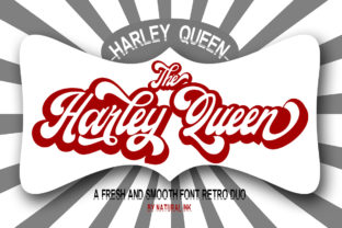 Harley Queen Font: A Bold Vintage Script for Branding
