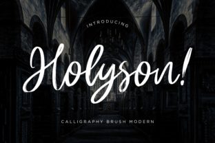Holyson: A Cheerful Handwritten Font for Makers
