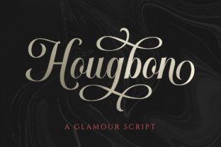 Hougbon: A Romantic Script Typeface for Branding