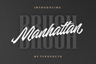 Manhattan Brush: A Bold Script Font for Web Design