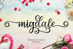 Migdale: A Playful Script Font for Crafters