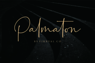 Palmaton: A Charming Handwritten Font for Makers