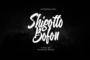 Shigutto Bofon: A Modern Script Typeface for Editorial Design