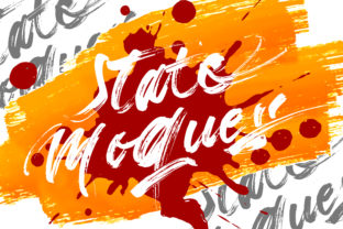 State Moques: A Vibrant Brush Font for Crafters