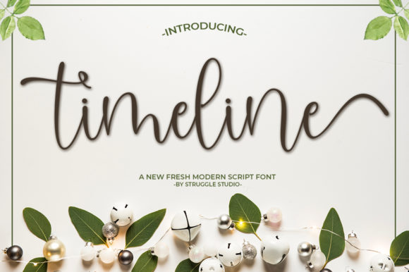 Timeline Typeface: A Modern Script for Editorial Design